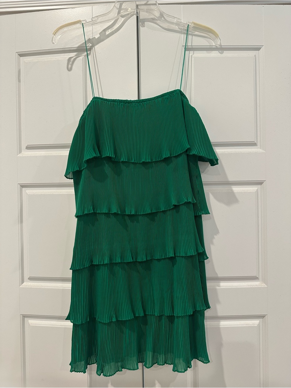 SHEIN Emerald Green Pleated Dress